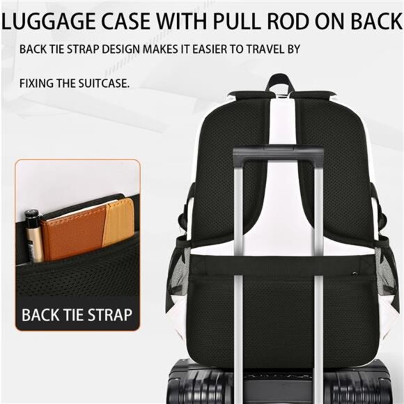 School Backpack for 15.6" Laptop,Fashion Waterproof School Bag for Boys - Picture 5 of 7